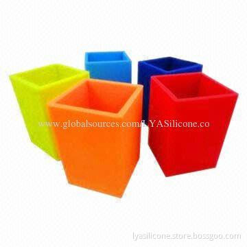 Eco-friendly Silicone Drop-resistant Pen Holders, Non-toxic and Durable, Easy-to-clean, Office Use